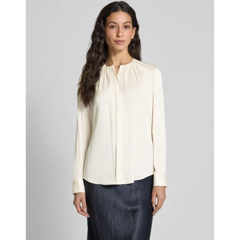 BOSS Banorah slim fit bluse - offwhite