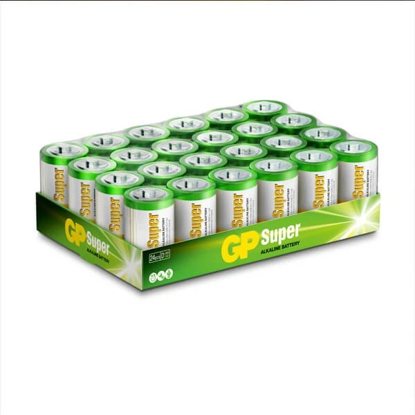 GP Super Alkaline D LR20 Batterier - 24 stk.