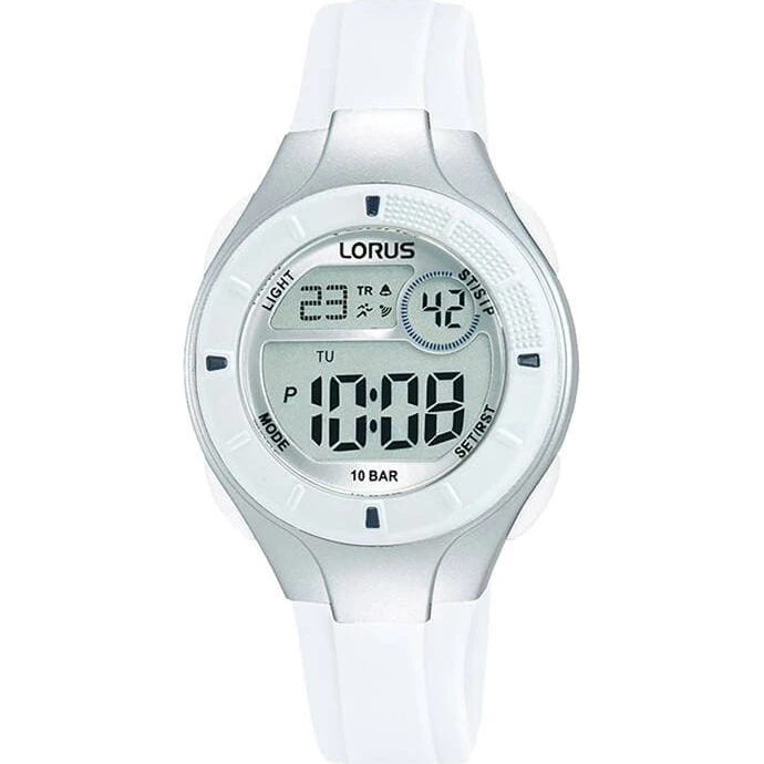 Lorus Børneur R2349PX9 - Hvidt sportsur til børn