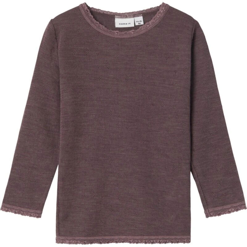 Name It Sparrow Wang Uld Needle Bluse Solid