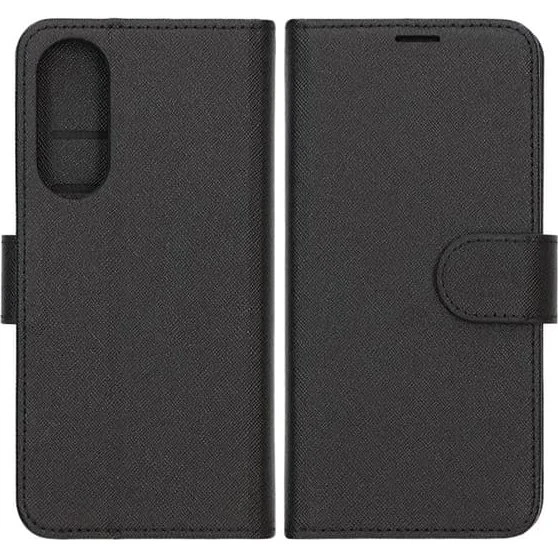 Pung etui med stander til Samsung Galaxy S25 Edge - Sort