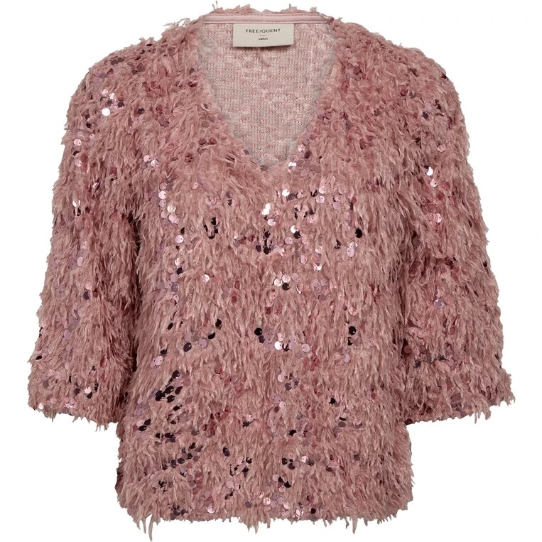 Freequent FQ-Nolla Rosa festtop med pailletter