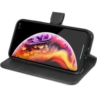 iPhone 11 Pro Max Pung Taske med Stativ - Sort