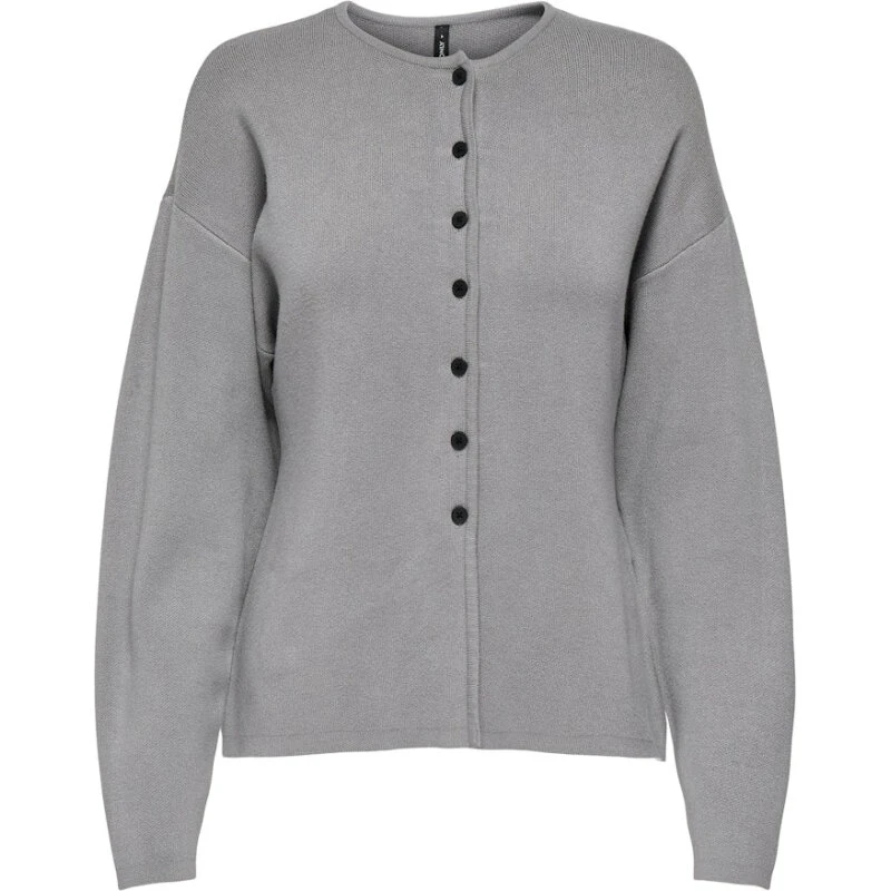 Only Copra LS Button Cardigan Light Grey Melange