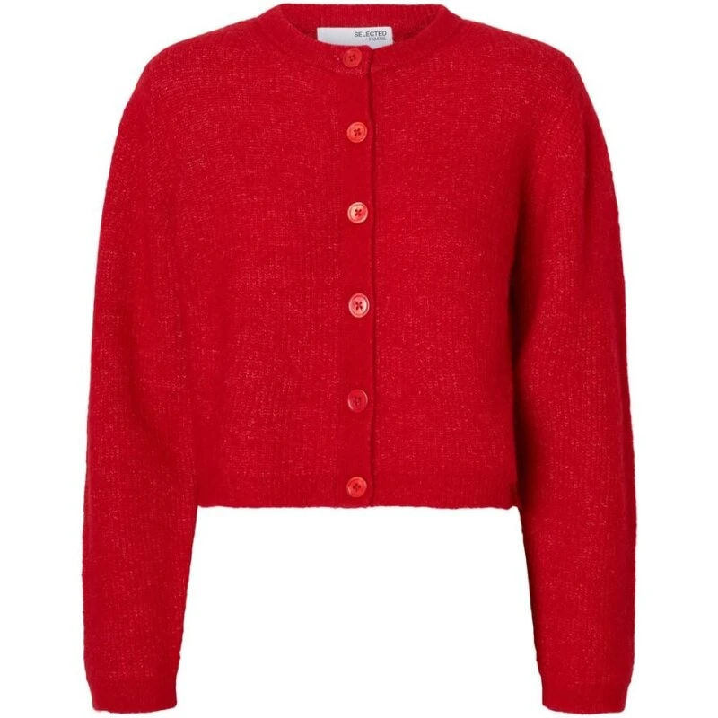 Selected Femme Sia Cropped Cardigan Ancient Water