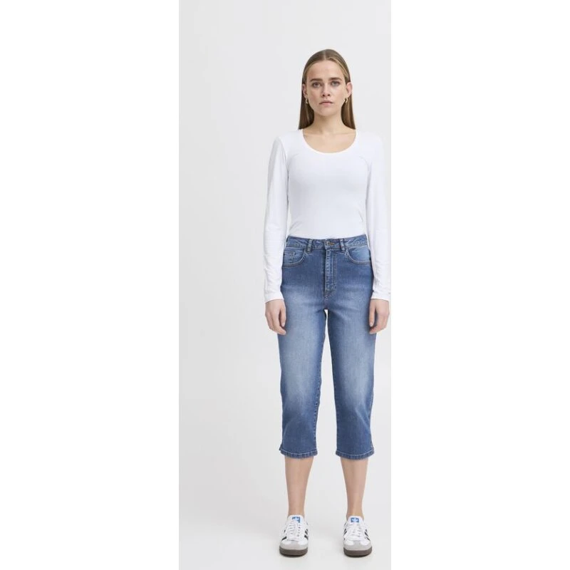 IHTWIGGY SHO7 Jeans – Regular fit, høj talje, knælængde