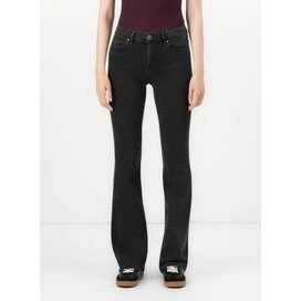 Vero Moda VMFLASH Mid-rise flared jeans – Sort