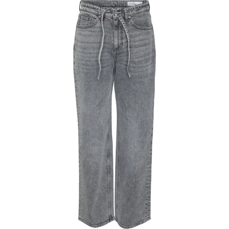 VERO MODA VMTESSA High Waist Wide Jeans - Medium Grey