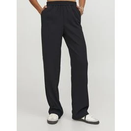 JJXX Poppy Højtaljede Straight Leg Bukser, Sort