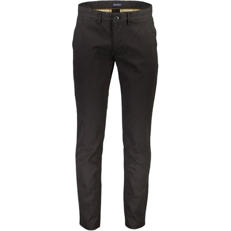 Lindbergh Structure Superflex Chinos - Black W36/L34
