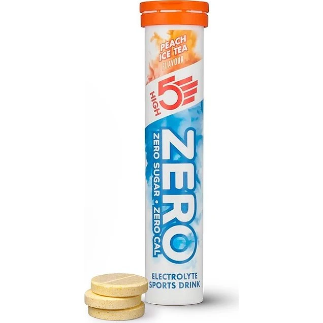 High5 Zero elektrolyt tabletter Peach Ice Tea 20 stk.