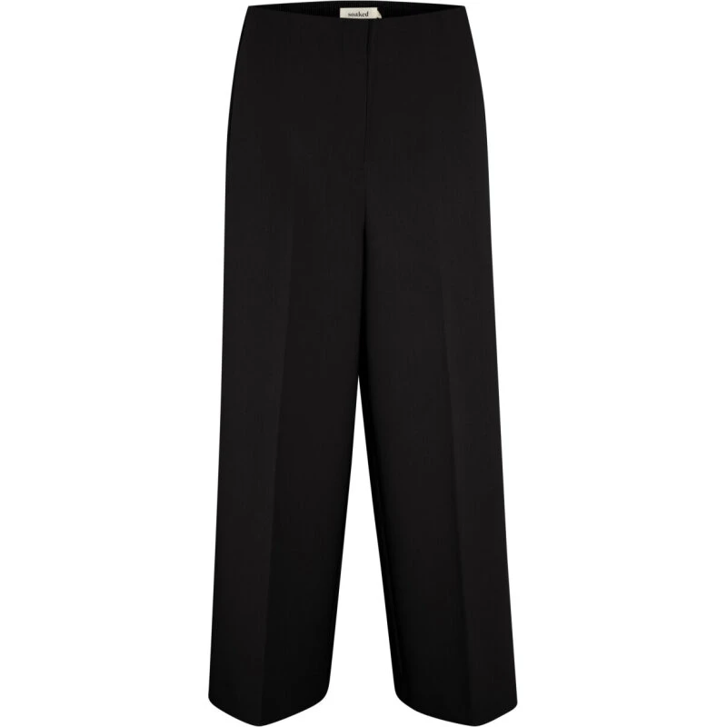 SLCORINNE Wide Cropped Bukser - Sort