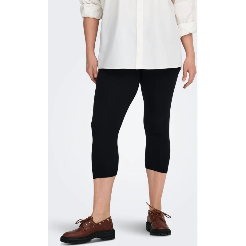 Only Carmakoma CARTIME Slim Fit 3/4 Leggings, Sort