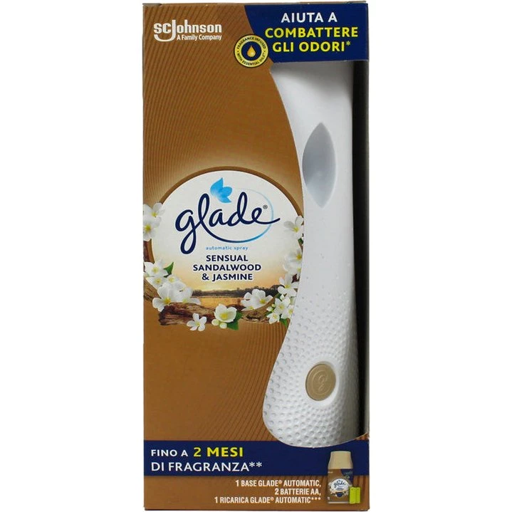 Glade Automatic Spray Base + Refill Sensual Sandalwood & Jasmine