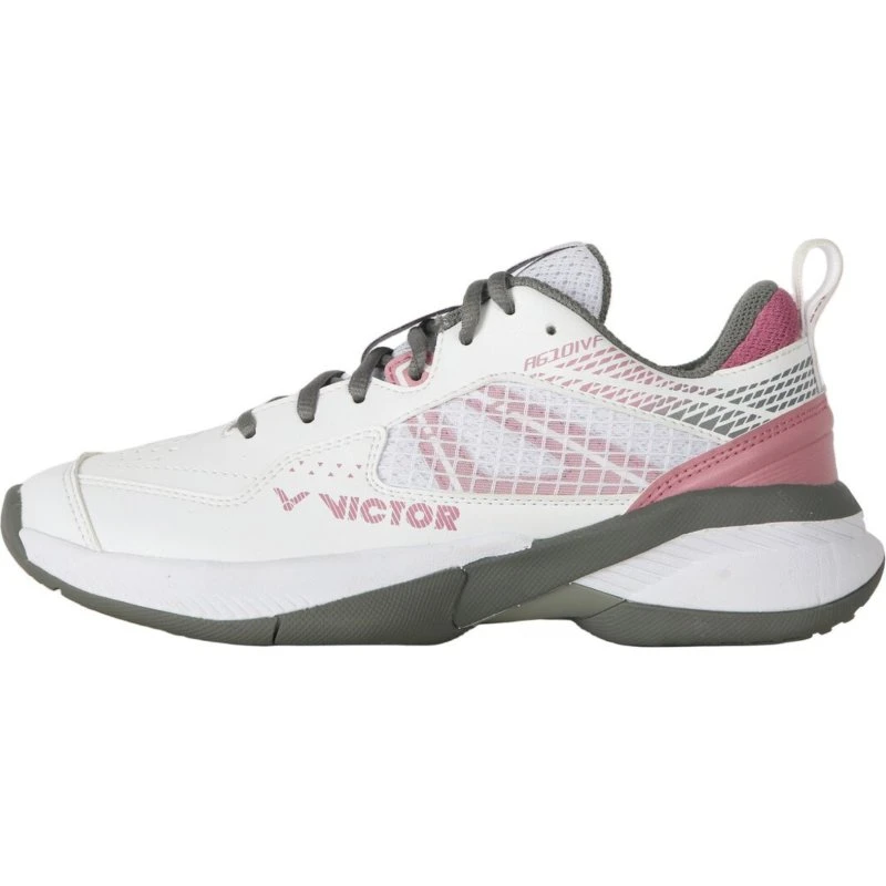 Victor A610IV F Badmintonsko til kvinder - Ivory White/Neutral Gray