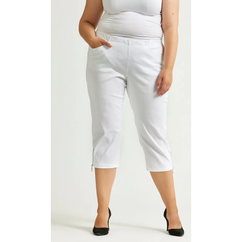 ZE-ZE Jazzy 63 capribukser – hvid