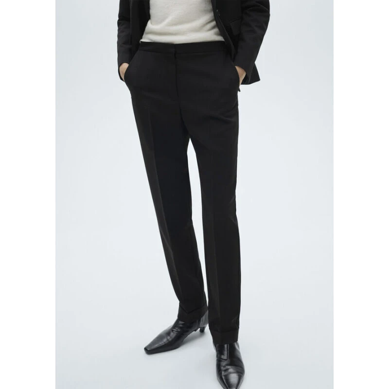 Mango Straight Suit Chino – sort