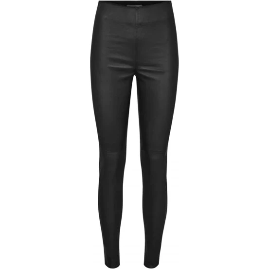 Mos Mosh Lucia Stretch Læderleggings, Sort