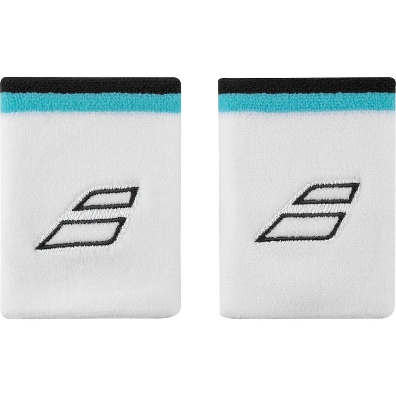 Babolat Terry Jumbo Håndledsvarmere (2-pak, Hvid/Blå)