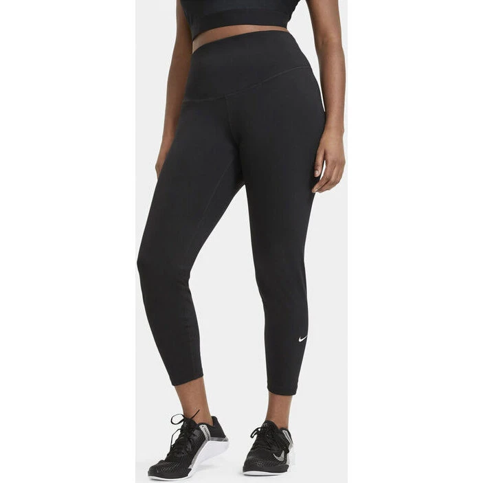 Nike One Mid-Rise Leggings Plus Size, Sort