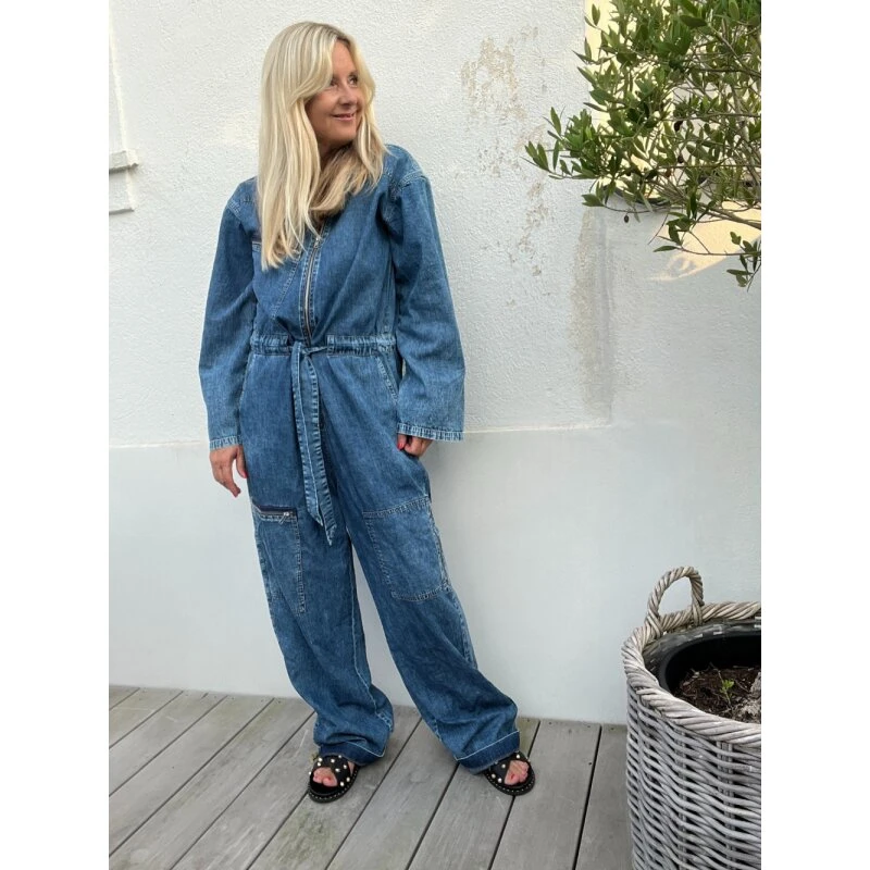 CamdenLL Jumpsuit LS i blød denim