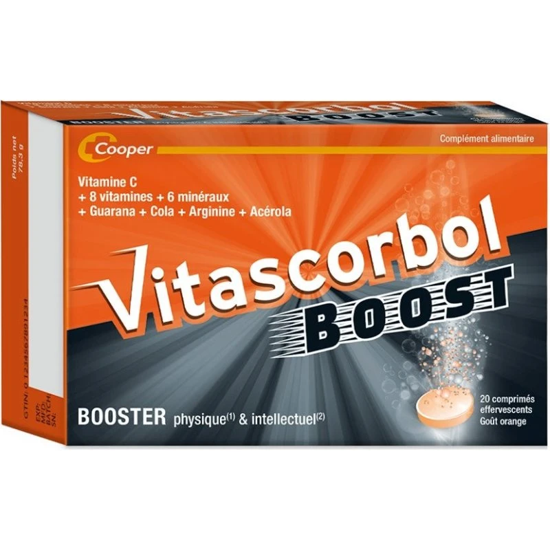 Cooper Vitascorbol Boost 20 brusetabletter