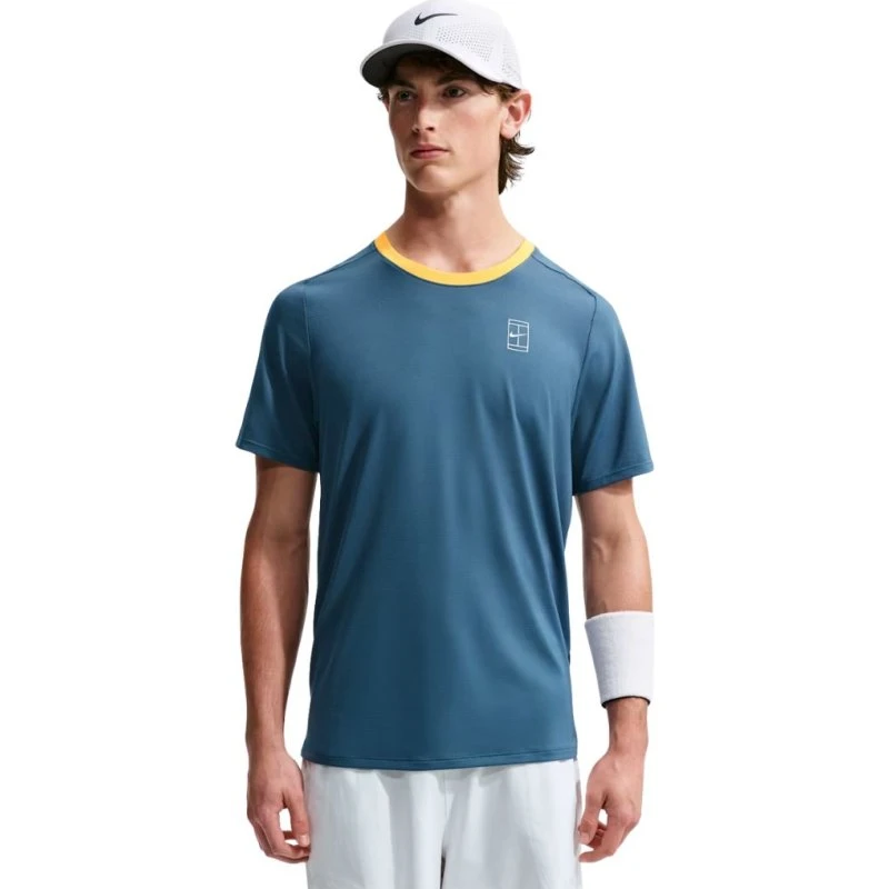 Nike Court Advantage Dri-FIT T-shirt - New Slate/Laser Orange