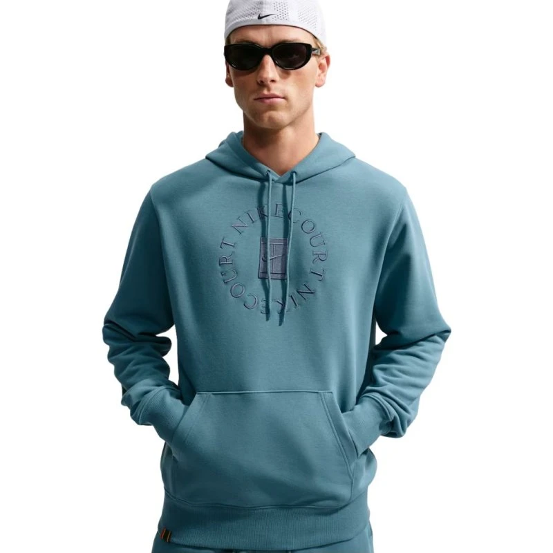 Nike Court Heritage Dri-FIT Hoodie - Smokey Blue/New Slate