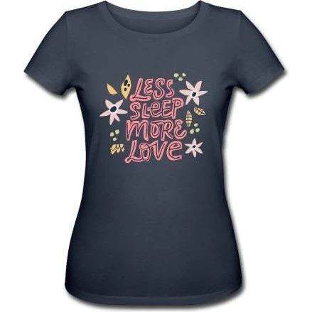 Stanley & Stella Gravid T-shirt "Less sleep, more love" - Small