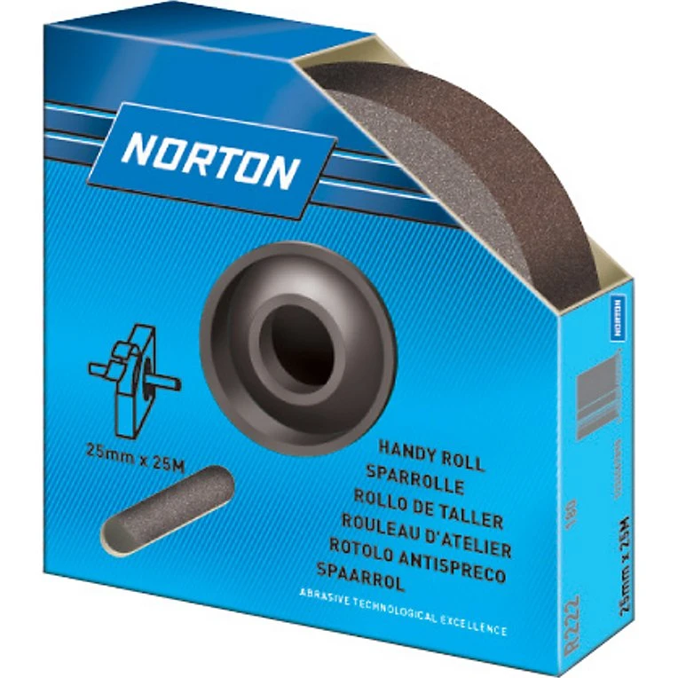 Norton Slibedugsrulle 25mm x 25m P180 R222
