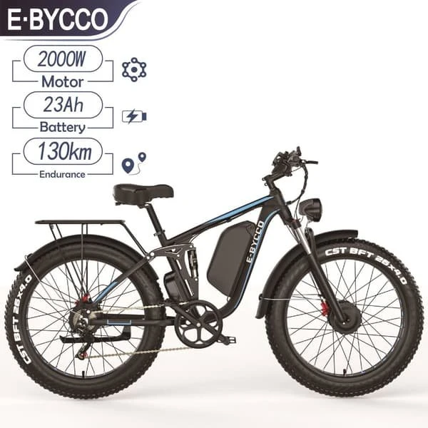 E-BYCCO EB7 Pro Elcykel - 3000W Dobbeltmotor & Fatbike