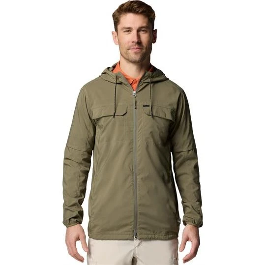 Columbia Skien Valley Hooded LS Shirt - Stone Green