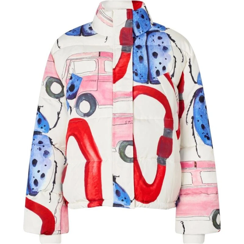 Stine Goya 2424 Printed Tech, Lang pufferjakke