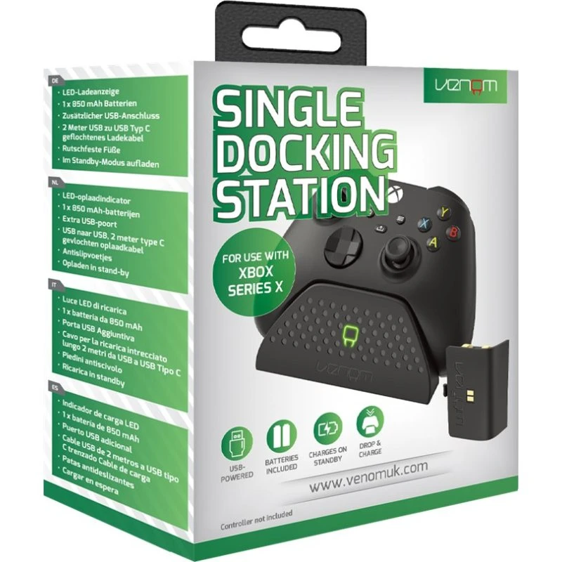 Venom Single Docking Station til Xbox Series X/S og One