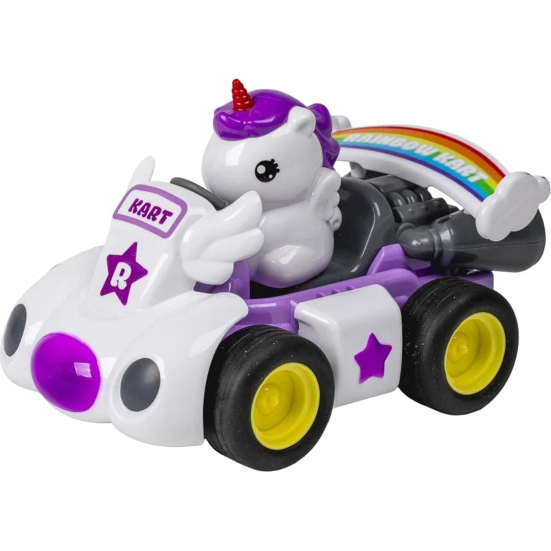 Tec-Toys Fjernstyret Enhjørning i Gokart med Lys og Lyd