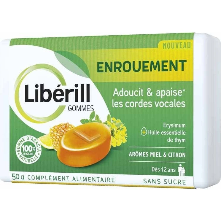 Liberill Heshed Gums - Blødgør & beroliger stemmebåndene 50g