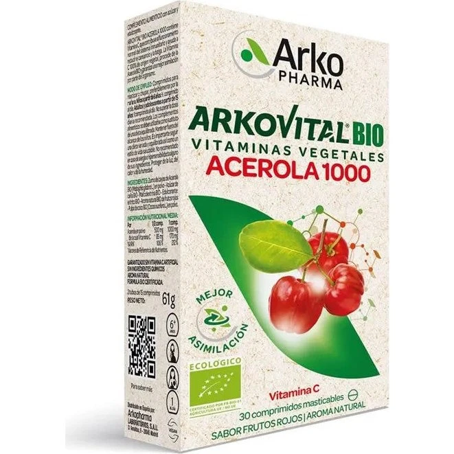 Arkopharma Arkovital Acerola 1000 Vitamin C - 30 tabletter