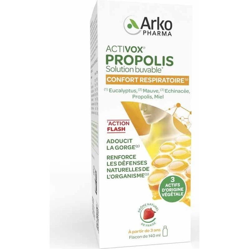 Arkopharma Activox Propolis Sirup Respiratorisk Komfort 140ml
