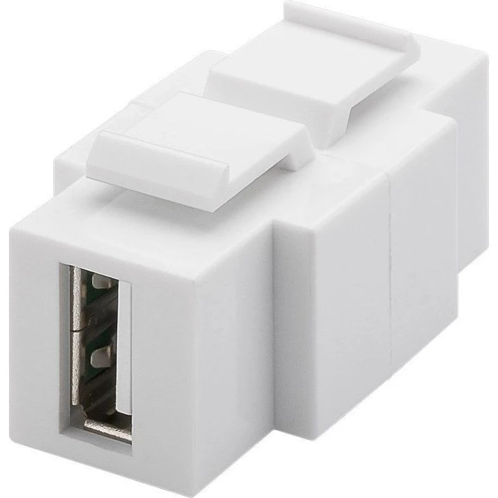 LogiLink Keystone USB 2.0 stik - A-hun til B-hun, Hvid