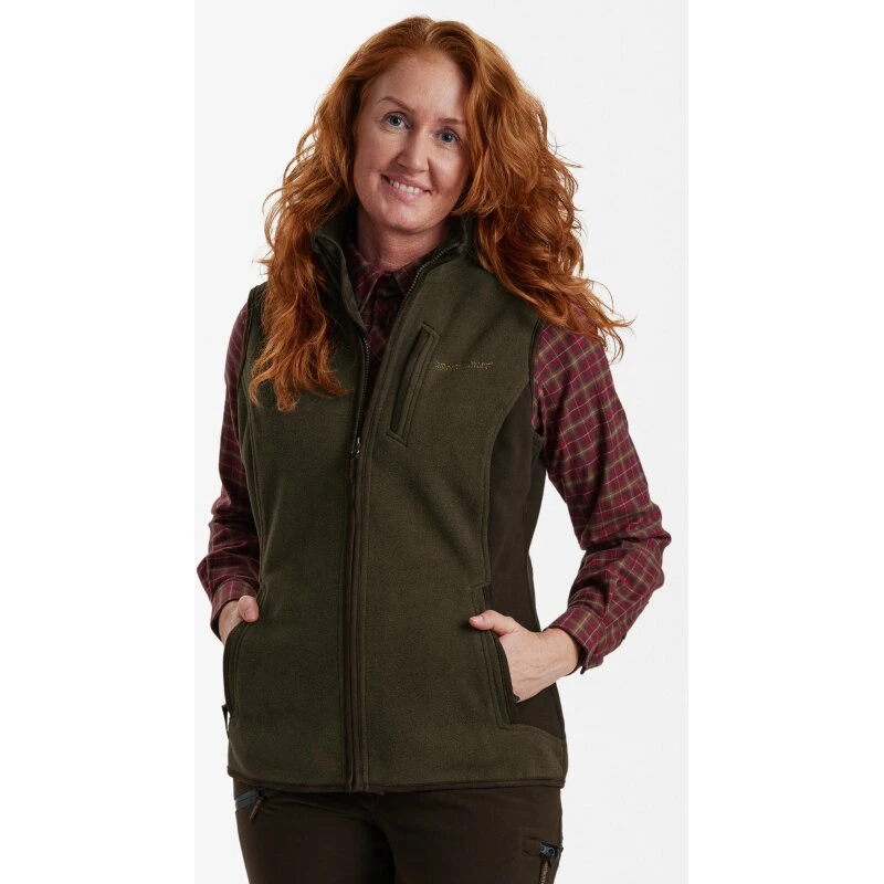 Deerhunter Lady Pam Bonded fleecevest – Graphite Green Melange