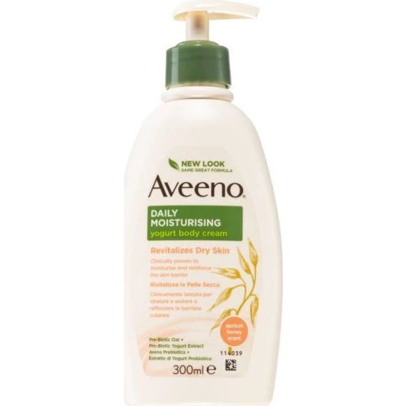 Aveeno Nærende kropsmælkyoghurt Apricot & Yoghurt 300 ml