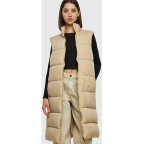 Urban Classics Long Puffer-vest - wetsand