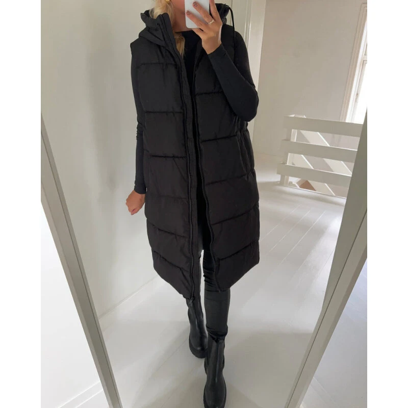 Vero Moda Ligaane Vatteret Vest Sort M