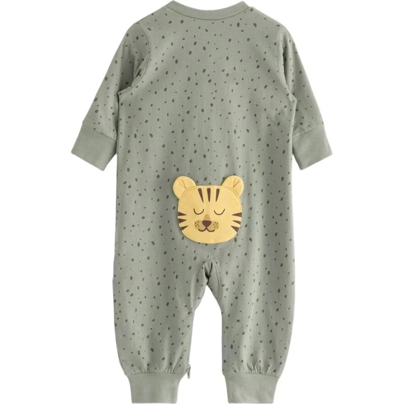 Lindex Pyjamas dusty green i blød bomuld med applikation