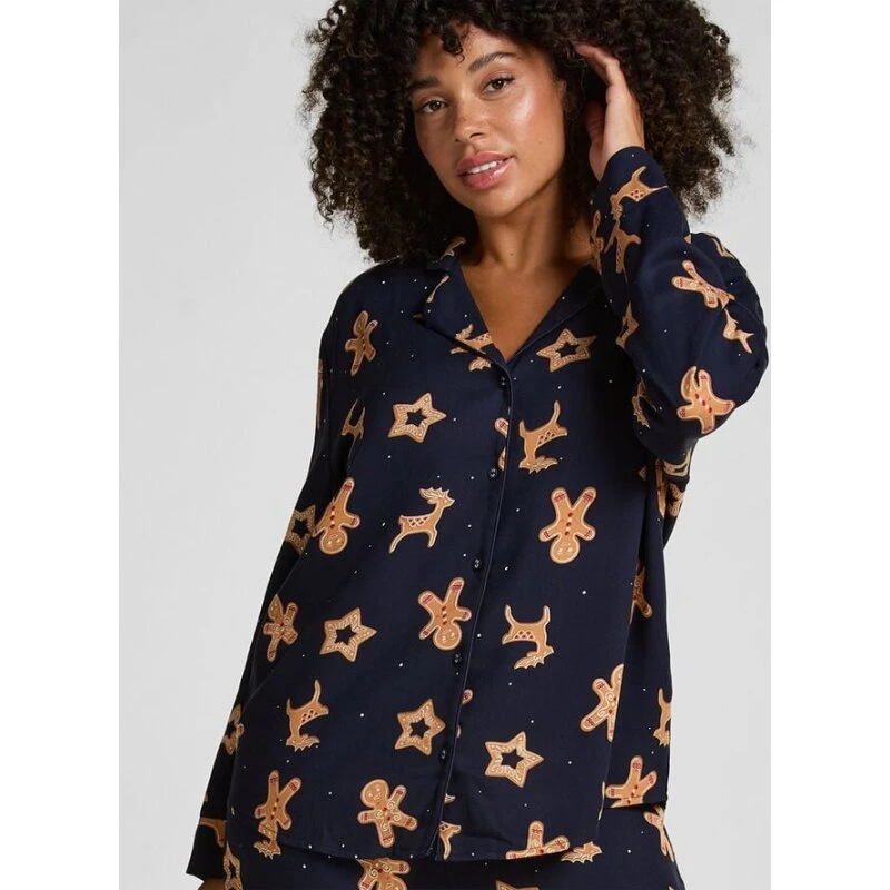 Vis Twill Pyjamassæt Ginger