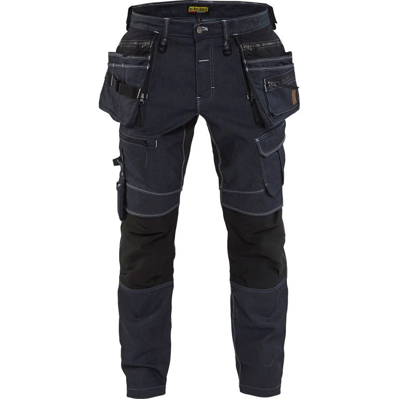 Blåkläder Workwear X1900 Håndværkerbukser, 2-vejs stretch, Marineblå/Sort, D100