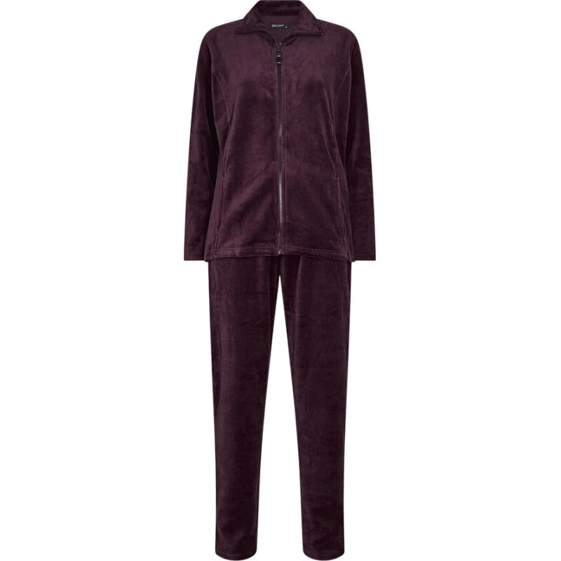 Decoy velour hjemmesæt - bordeaux