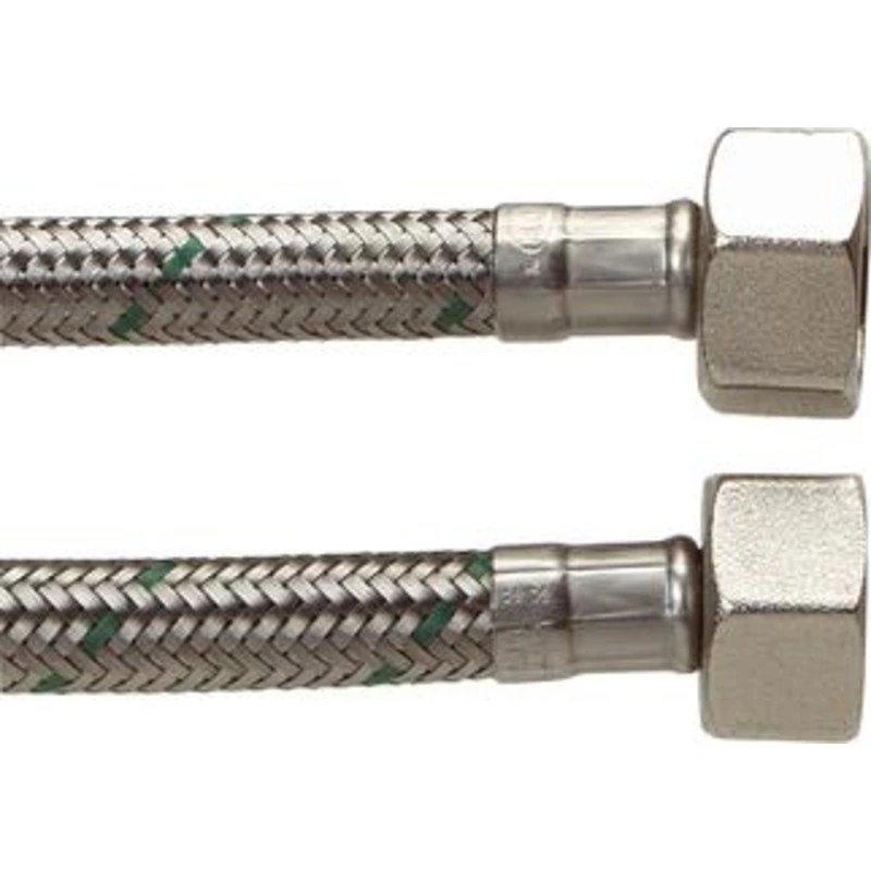 200 cm tilslutningsslange 1/2" Softpex med rustfri stålflet