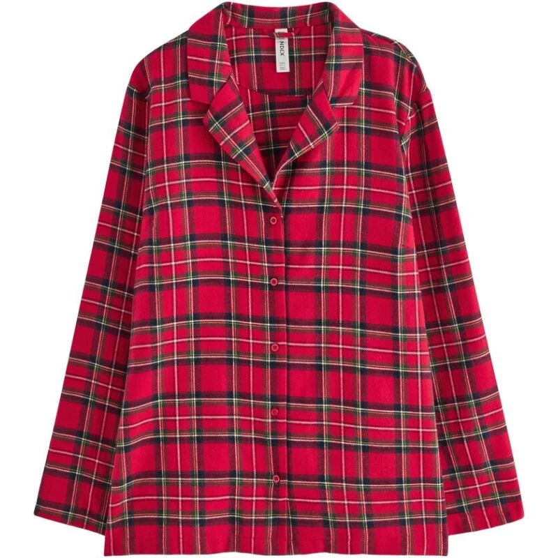 Lindex Pyjama top rød flannel skjortemodel