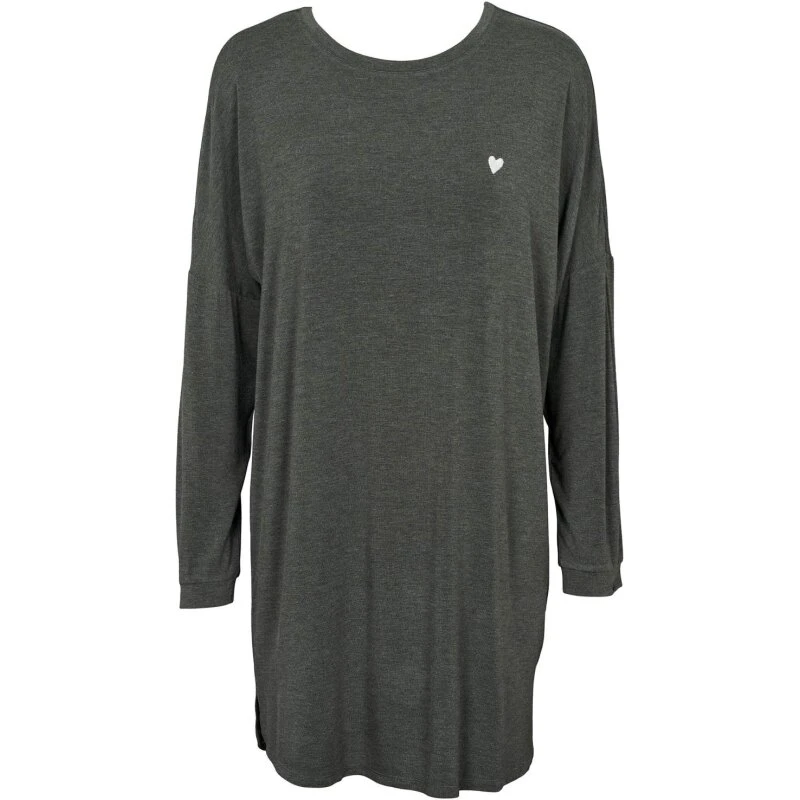 Missya Softness Langærmet Natkjole, mørkgrå